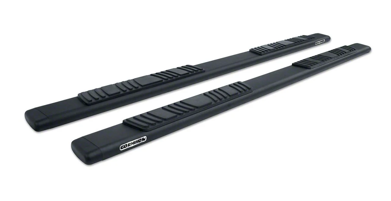 Go Rhino 5-Inch OE Xtreme Low Profile Side Step Bars; Textured Black (15-19 6.6L Duramax Silverado 2500 HD Crew Cab)
