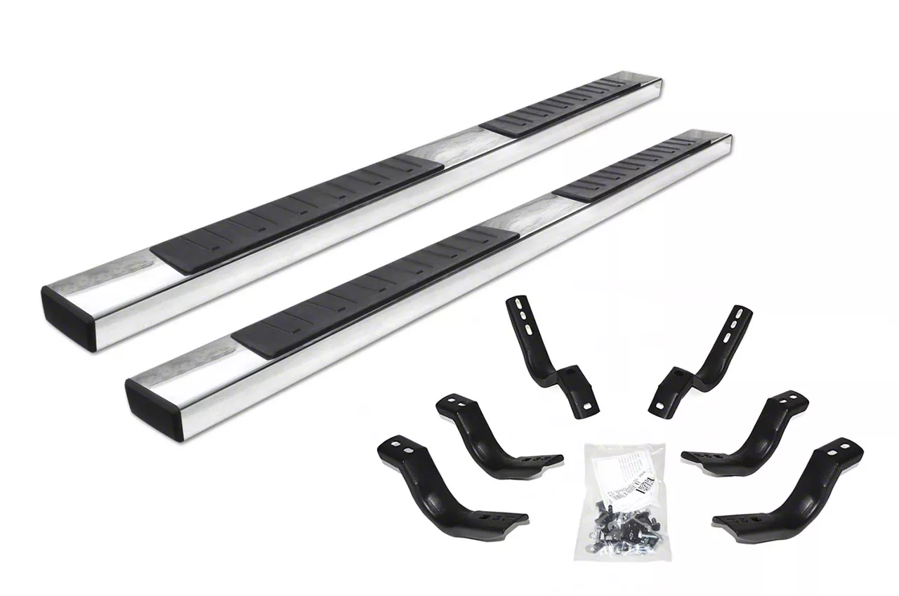 Go Rhino 6-Inch OE Xtreme II Side Step Bars; Polished (07-10 Silverado 2500 HD Extended Cab)