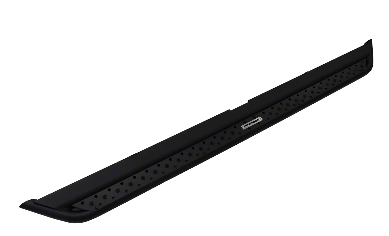Go Rhino Dominator Xtreme DSS Slider Side Step Bars; Textured Black (20-26 Silverado 2500 HD Crew Cab)