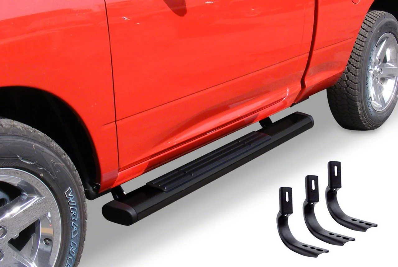Go Rhino 6-Inch OE Xtreme Side Step Bars; Black (07-10 Silverado 3500 HD Regular Cab)