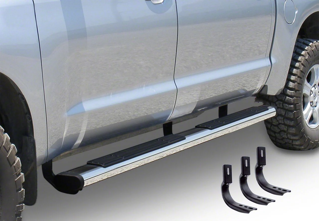 Go Rhino 6-Inch OE Xtreme Side Step Bars; Polished (11-14 6.0L Silverado 3500 HD Extended Cab)