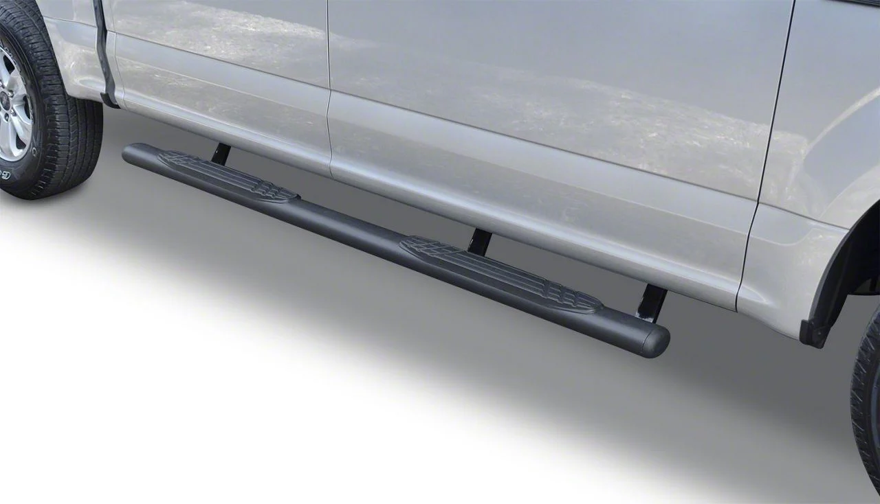 Go Rhino 4-Inch OE Xtreme Side Step Bars; Textured Black (17-26 F-250 Super Duty SuperCrew)