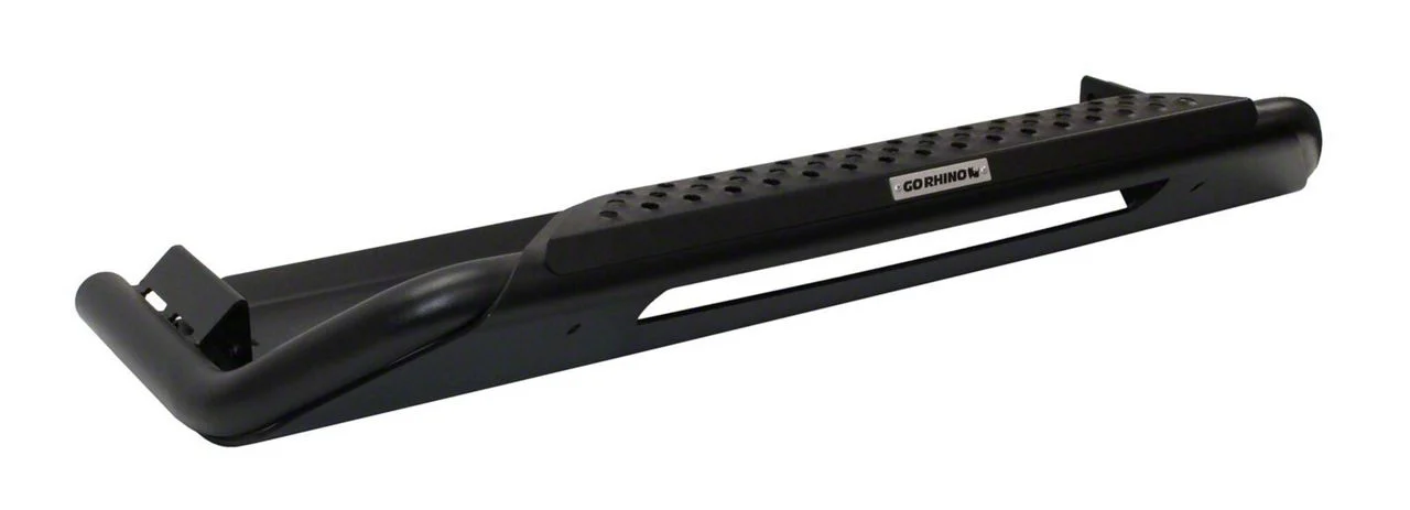 Go Rhino RC3 LR Skid Plate Bull Bar with 20-Inch LED Light Bar Mount; Textured Black (17-22 F-250 Super Duty)