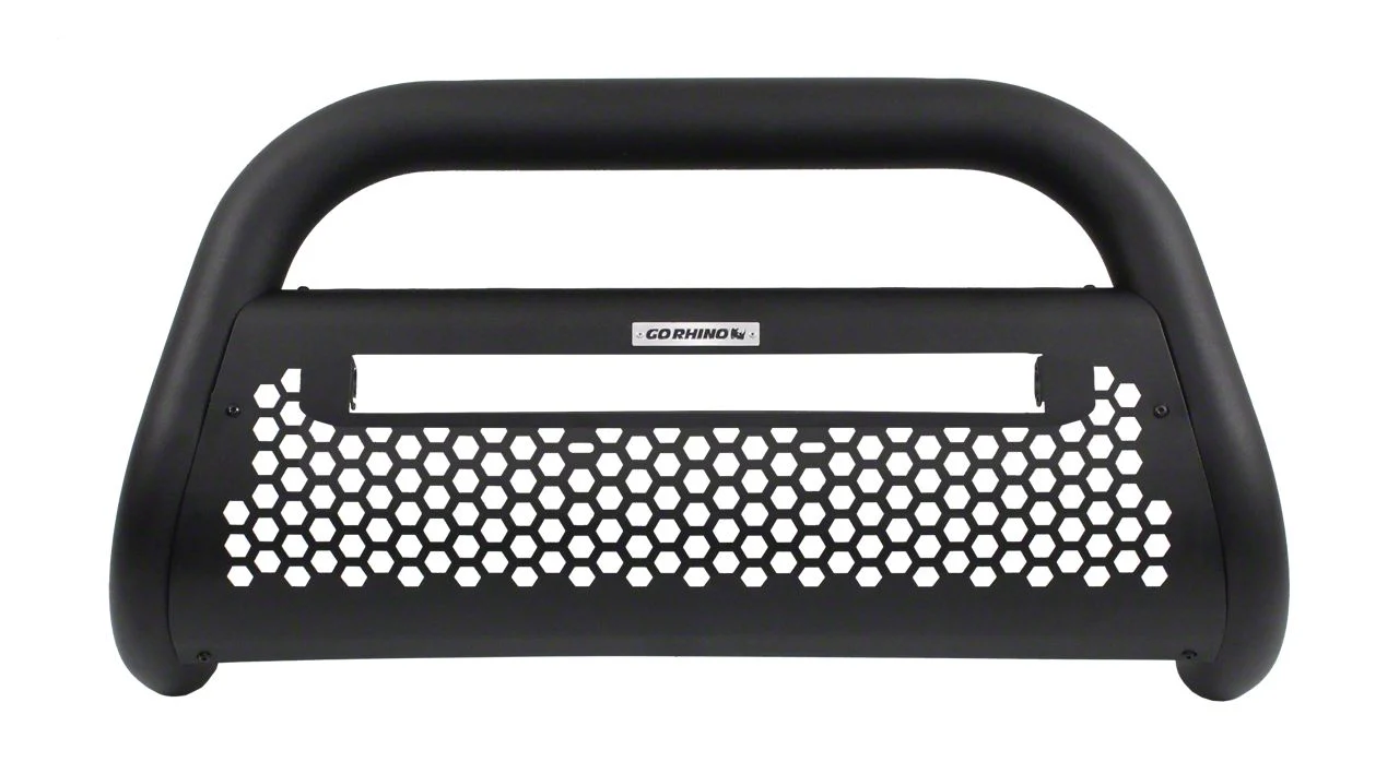 Go Rhino RC2 LR Bull Bar with 20-Inch LED Light Bar Mounting Brackets; Textured Black (17-19 F-250 Super Duty)