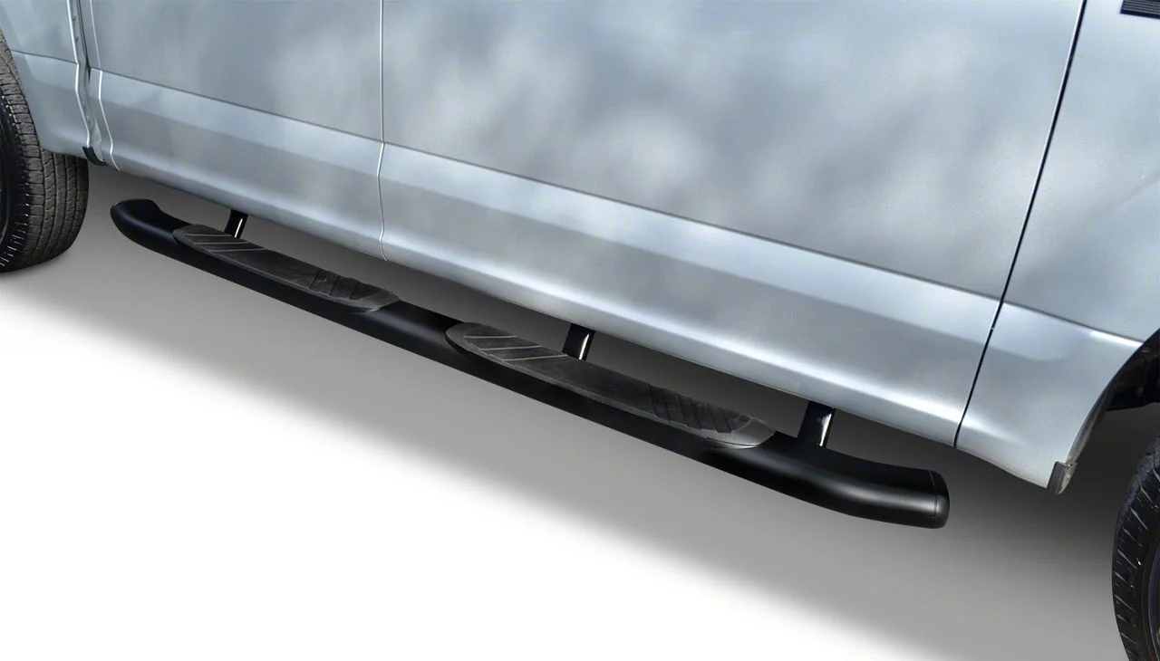 Go Rhino 5-Inch OE Xtreme Composite Side Step Bars; Black (17-26 F-250 Super Duty SuperCrew)
