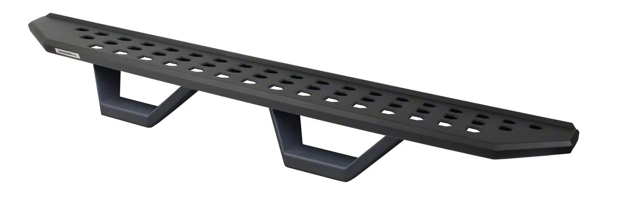 Go Rhino RB20 Running Boards with Drop Steps; Textured Black (11-16 F-250 Super Duty SuperCab)