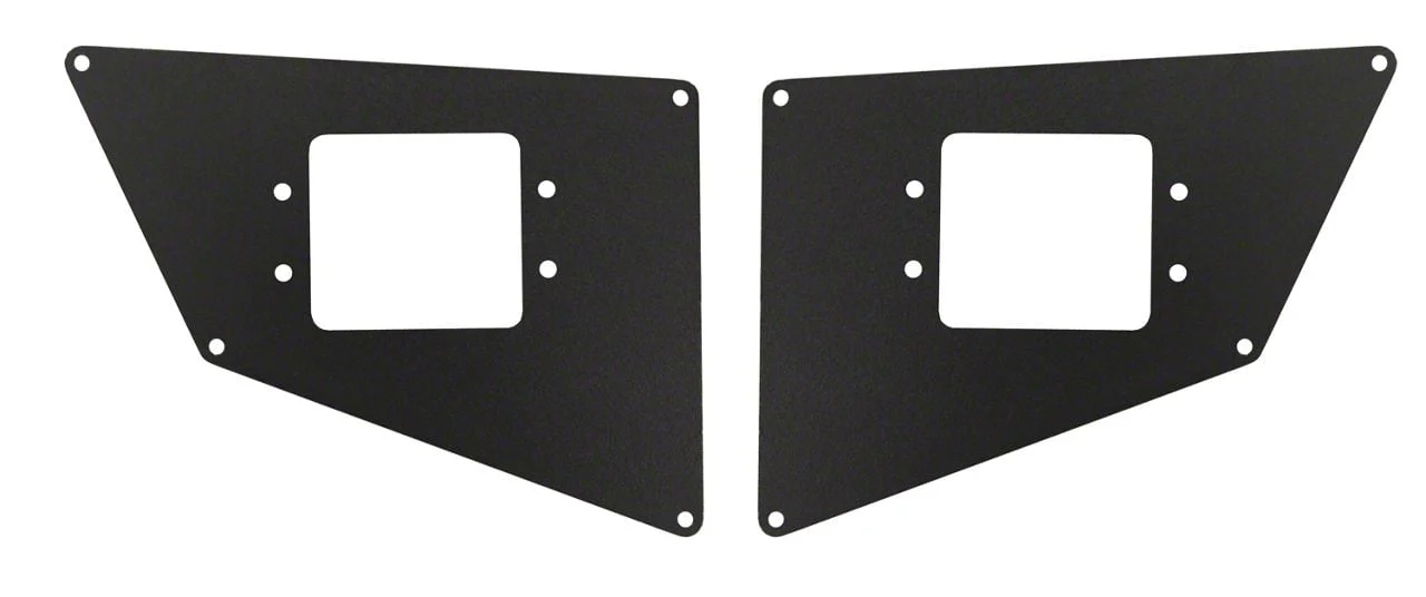 Go Rhino BR20 Rear Bumper Light Plates; Textured Black (11-16 F-250 Super Duty)