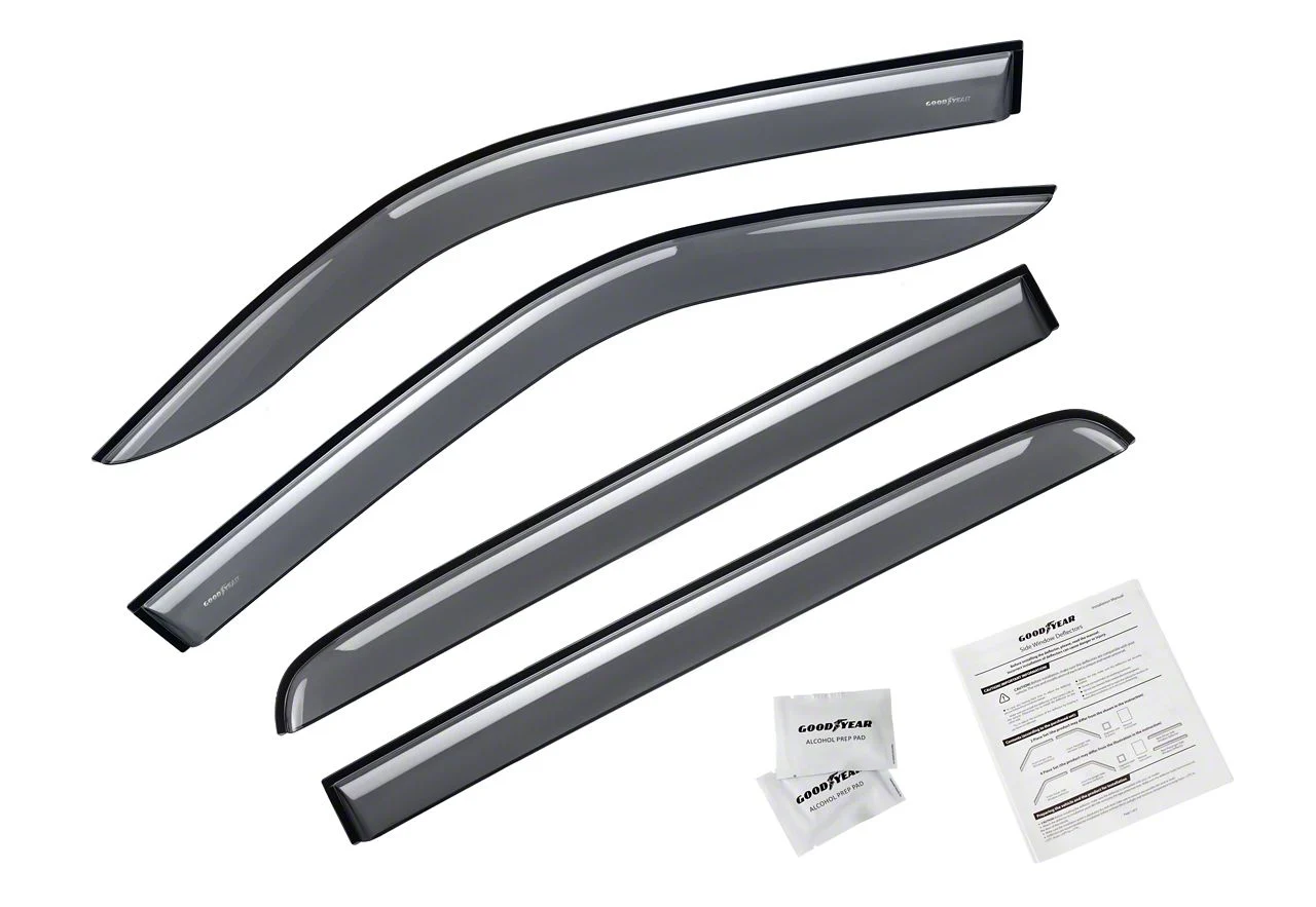 Goodyear Car Accessories Tape-On Window Deflectors (19-26 RAM 1500 Crew Cab)