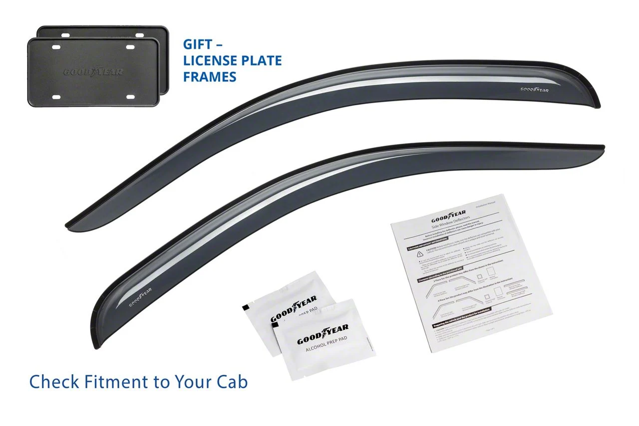 Goodyear Car Accessories Shatterproof in-Channel Window Deflectors (07-13 Silverado 1500 Regular Cab)