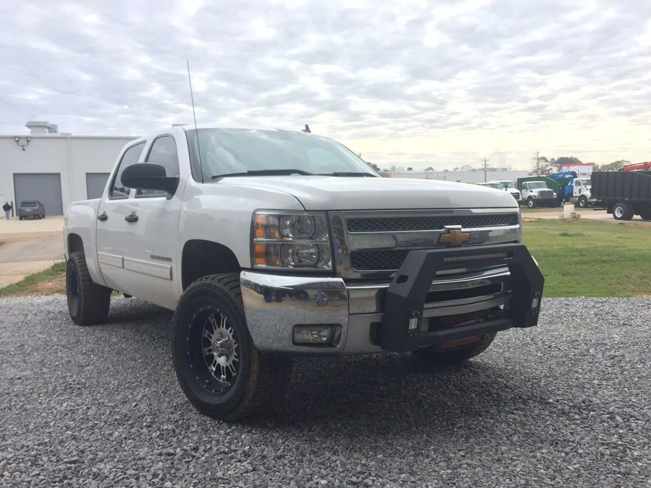 Hammerhead Bull Bar with LED Light Openings; Black (07-13 Silverado 1500)
