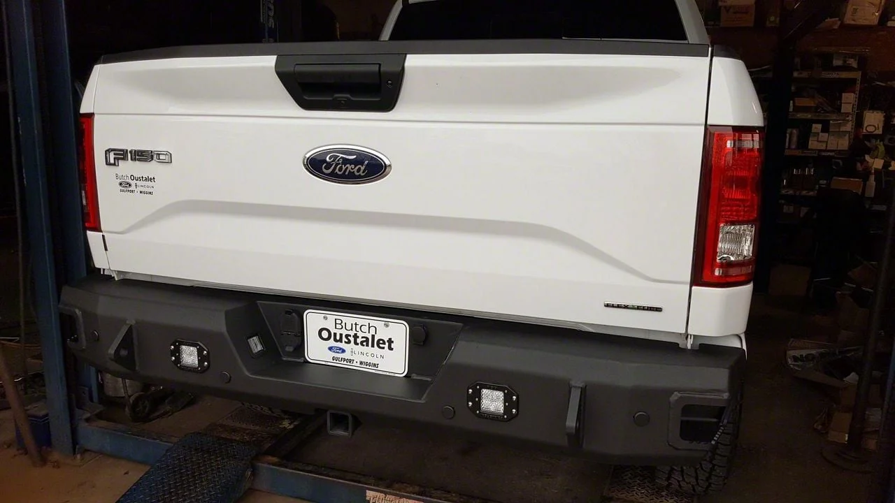 Hammerhead Rear Bumper with Flush Mount Reverse Light Cutouts (15-20 F-150, Excluding Raptor)