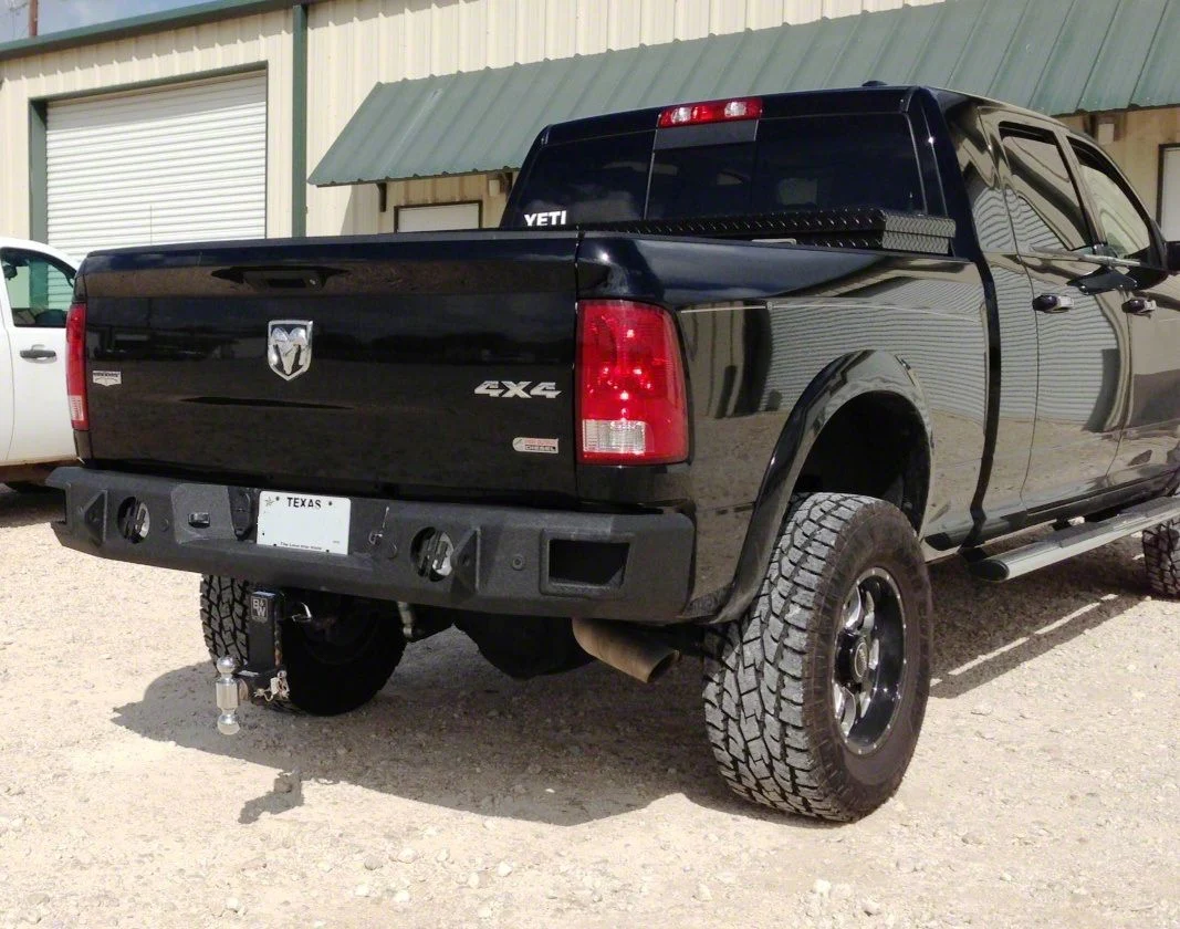 Hammerhead Rear Bumper with Round Reverse Light Cutouts (09-18 RAM 1500 w/o Factory Dual Exhaust)