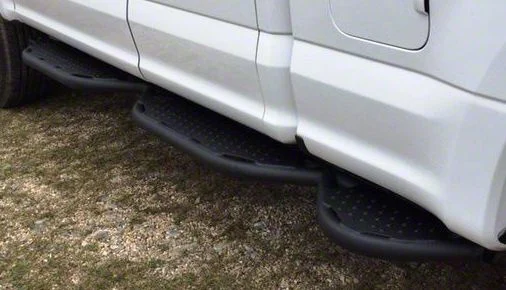 Hammerhead Wheel to Wheel Running Boards; Black (17-26 F-250 Super Duty SuperCab w/ 6-3/4-Foot Bed)