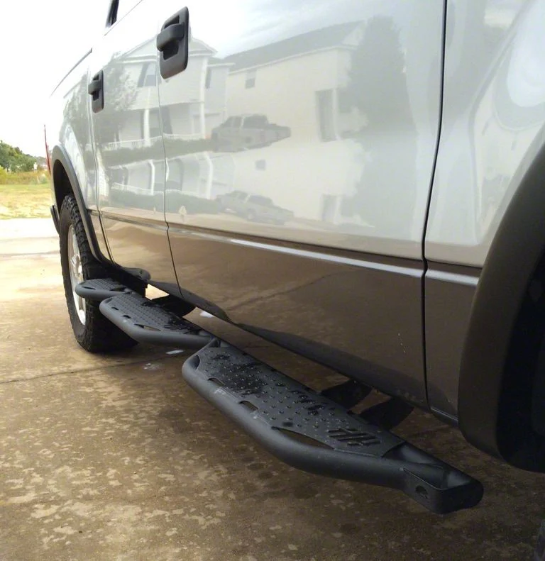Hammerhead Wheel to Wheel Running Boards; Black (04-08 F-150 SuperCrew w/ 5-1/2-Foot Bed)