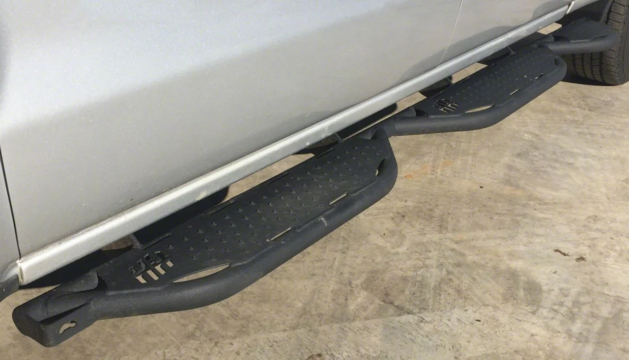 Hammerhead Wheel to Wheel Running Boards; Black (14-18 Sierra 1500 Crew Cab w/ 5.80-Foot Short Box)