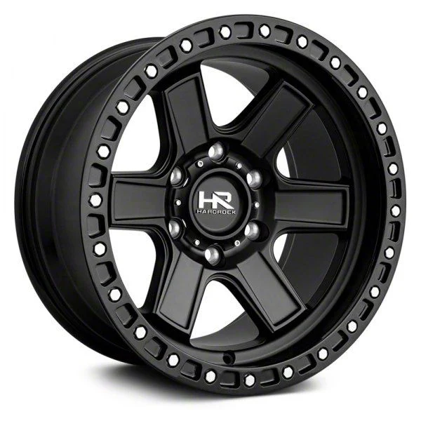 Hardrock Offroad H104 Matte Black 6-Lug Wheel; 17x9; 1mm Offset (15-20 Tahoe)