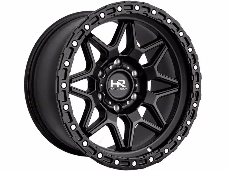 Hardrock Offroad H105 Matte Black 6-Lug Wheel; 17x9; 1mm Offset (15-20 Tahoe)