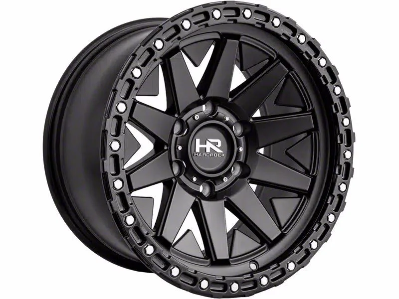 Hardrock Offroad H106 Matte Black 6-Lug Wheel; 17x9; 1mm Offset (15-20 Tahoe)