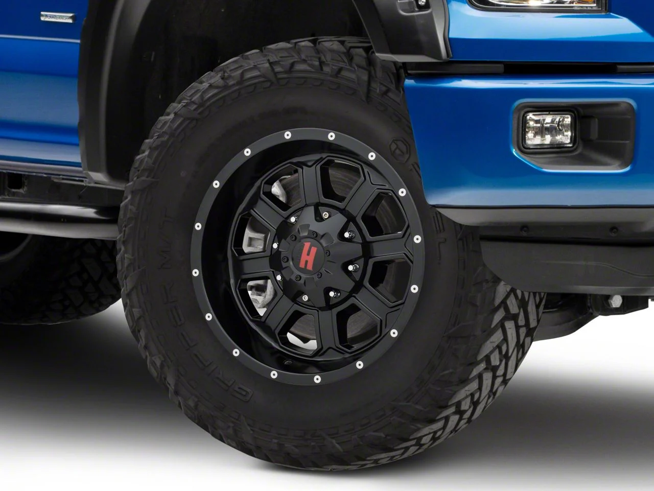 Havok Off-Road H101 Matte Black 6-Lug Wheel; 17x9; -12mm Offset (04-22 F-150)