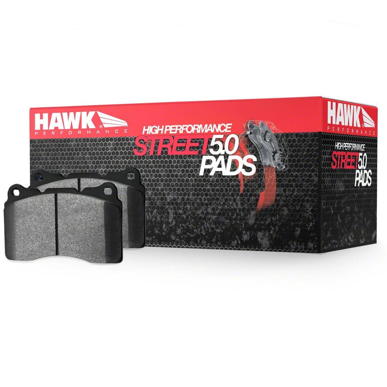 Hawk Performance HPS 5.0 Brake Pads; Rear Pair (15-20 F-150 w/ Electric Parking Brake)