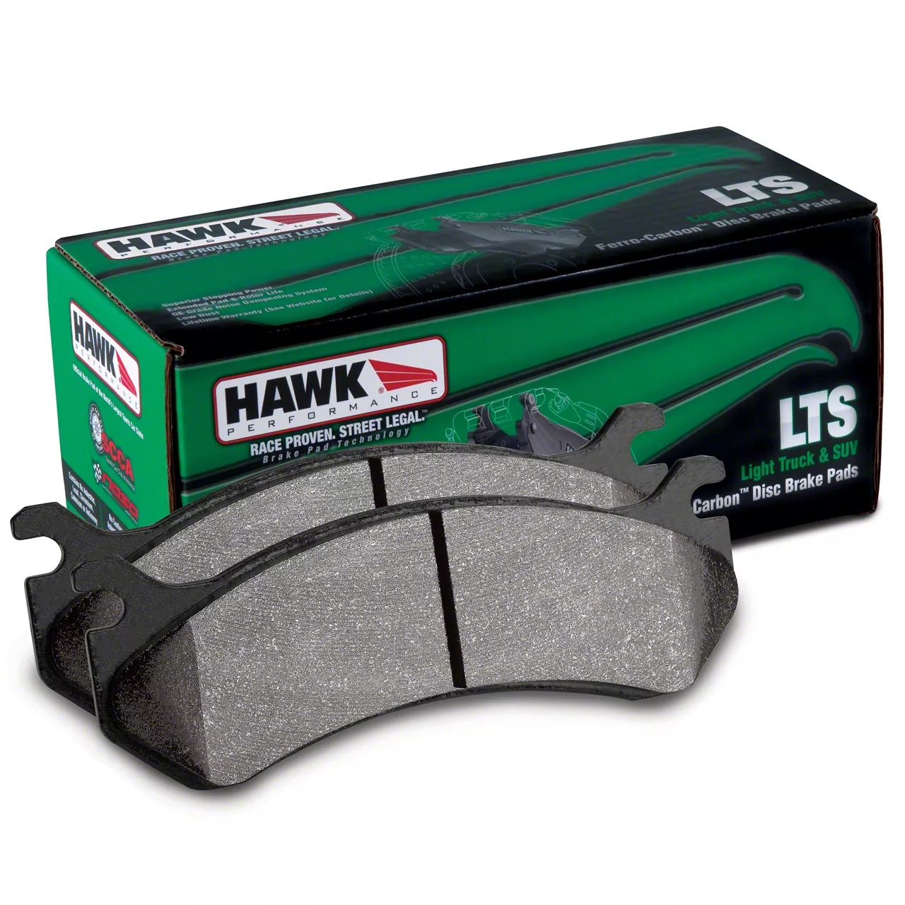 Hawk Performance LTS Brake Pads; Rear Pair (07-15 Silverado 1500 w/ Rear Disc Brakes)