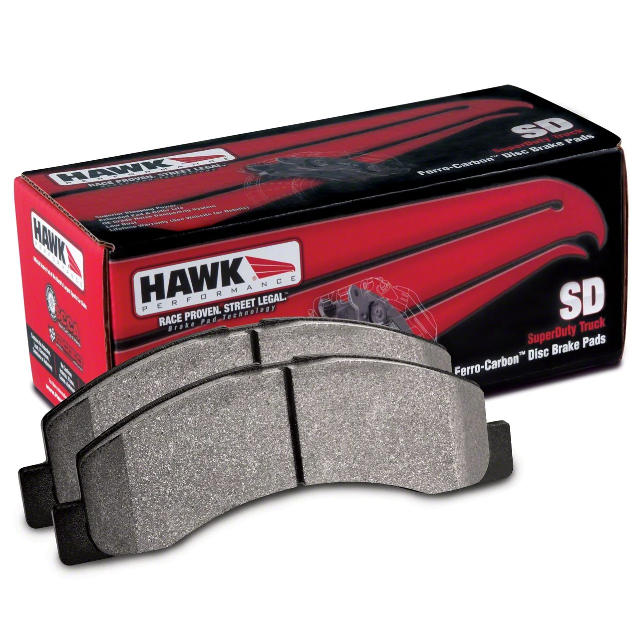 Hawk Performance SuperDuty Brake Pads; Front Pair (07-15 Silverado 1500)