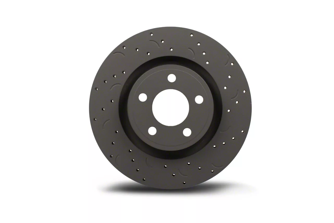 Hawk Performance Talon Cross-Drilled and Slotted Rotors; Front Pair (02-18 RAM 1500)