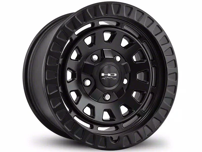 HD Off-Road Wheels Venture Satin Black 6-Lug Wheel; 17x9; 0mm Offset (15-20 Tahoe)