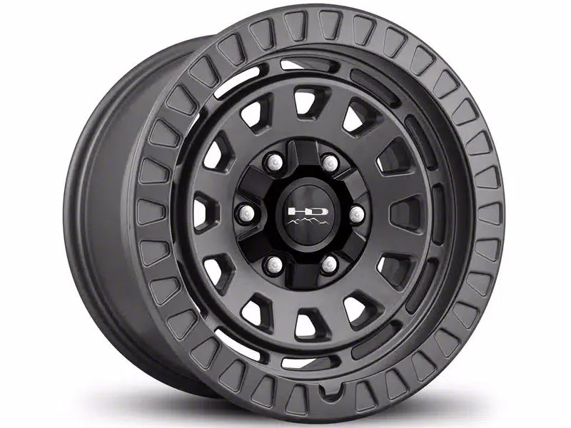 HD Off-Road Wheels Venture Satin Dark Gray 6-Lug Wheel; 17x9; 0mm Offset (15-20 Tahoe)