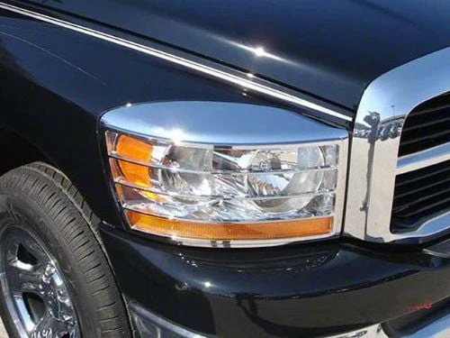 Headlight Trim; Chrome (06-08 RAM 1500)