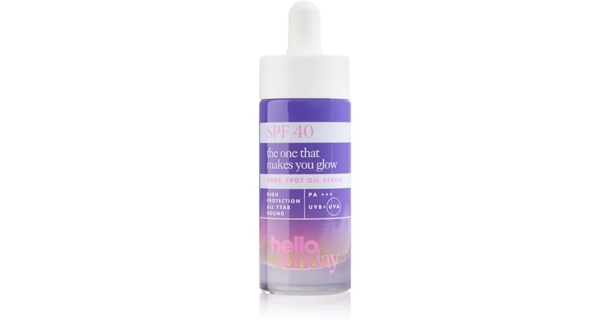 Hello Sunday The One That Makes You Glow Trattamento Unificante Per Pelli Iperpigmentante Contro Le Macchie Scure Spf 40 30 Ml