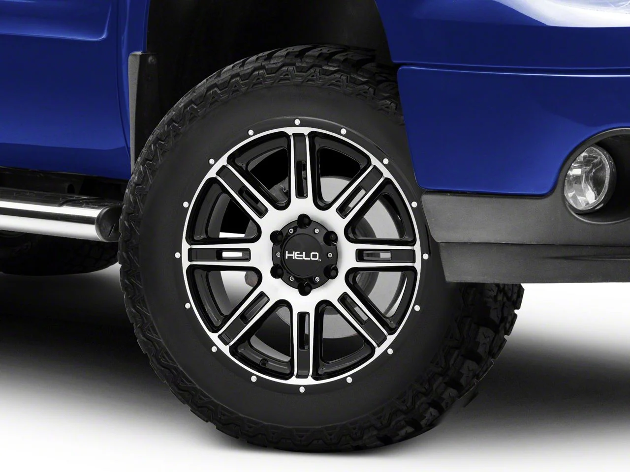 HELO HE900 Gloss Black Machined 6-Lug Wheel; 20x9; 18mm Offset (07-13 Sierra 1500)
