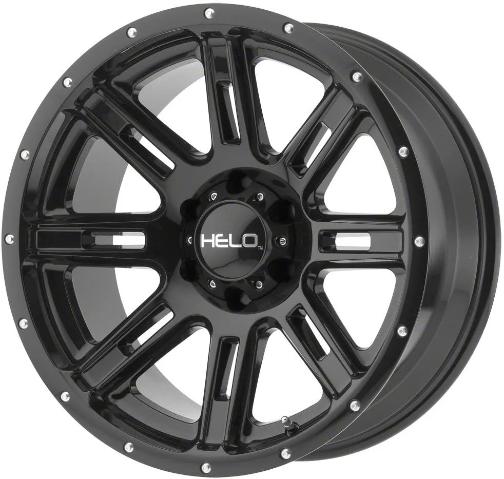 HELO HE900 Gloss Black 6-Lug Wheel; 20x9; 18mm Offset (07-13 Silverado 1500)