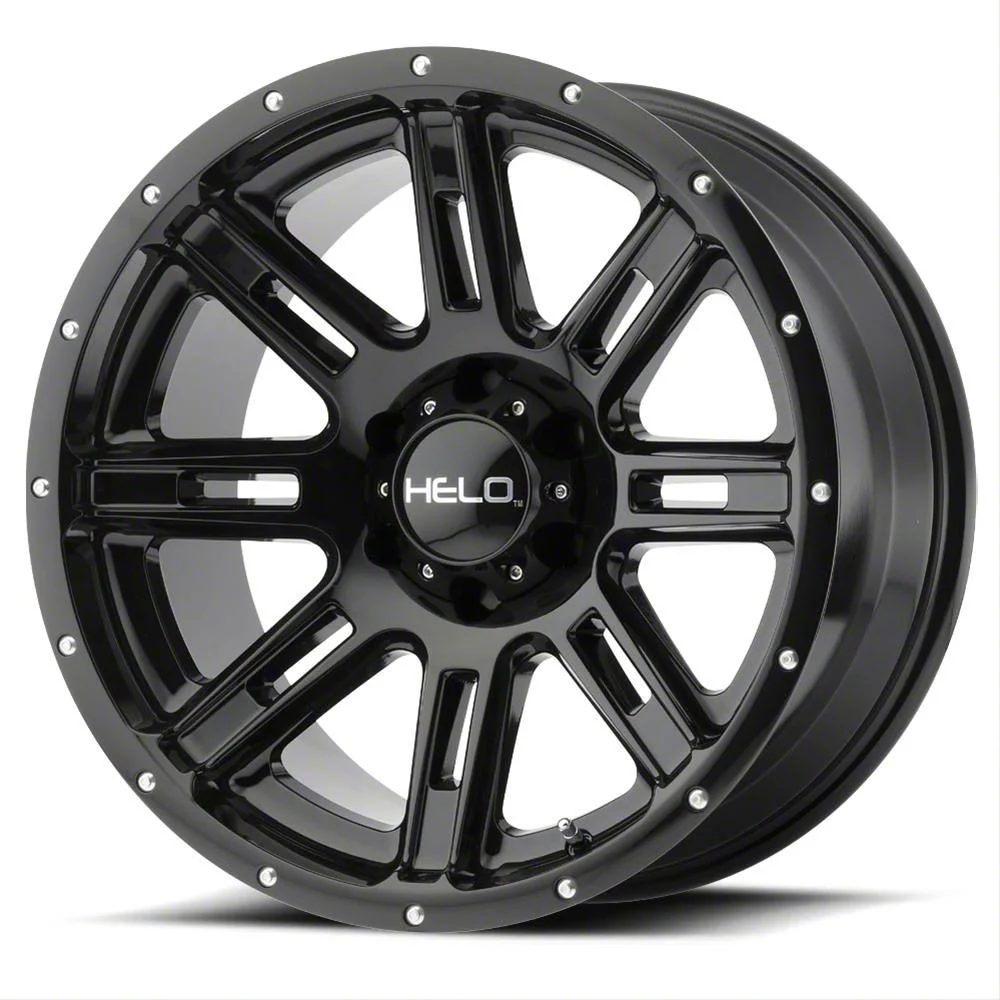 HELO HE900 Gloss Black 8-Lug Wheel; 20x9; 18mm Offset (11-16 F-250 Super Duty)