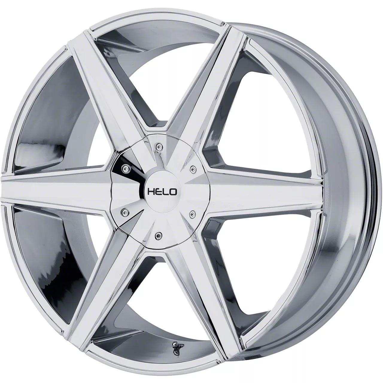HELO HE887 Chrome 6-Lug Wheel; 22x9; 38mm Offset (14-18 Sierra 1500)