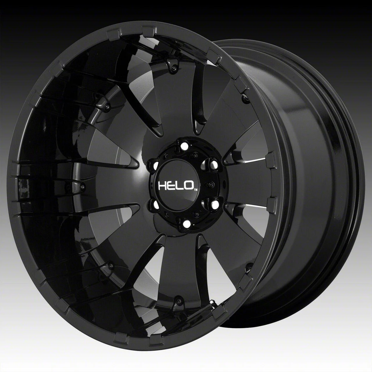 HELO HE917 Gloss Black 6-Lug Wheel; 20x10; -18mm Offset (14-18 Sierra 1500)