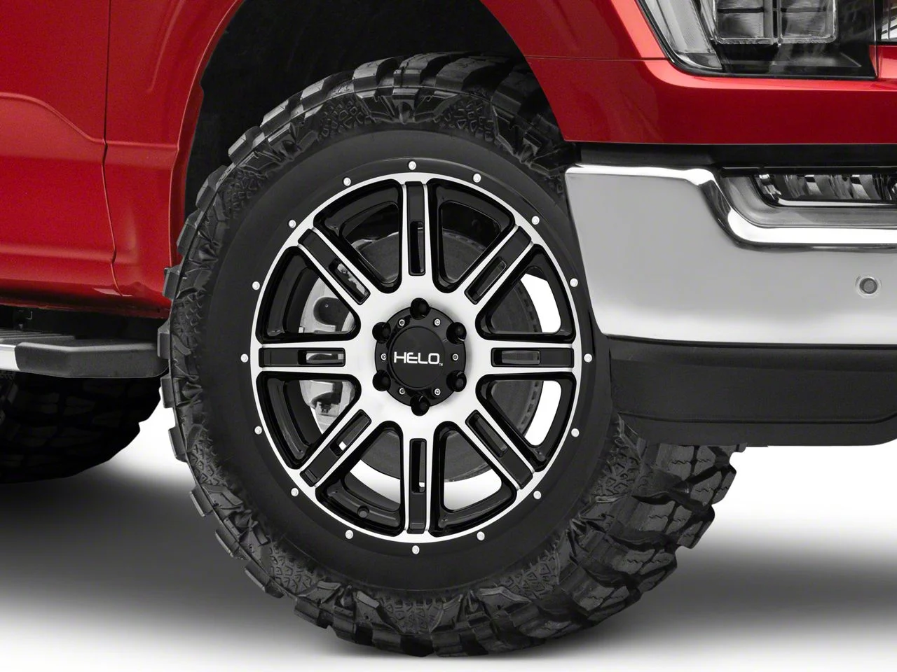 HELO HE900 Gloss Black Machined 6-Lug Wheel; 20x9; 18mm Offset (21-26 F-150)