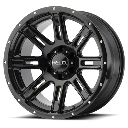 HELO HE900 Gloss Black 8-Lug Wheel; 20x10; -24mm Offset (17-22 F-350 Super Duty SRW)