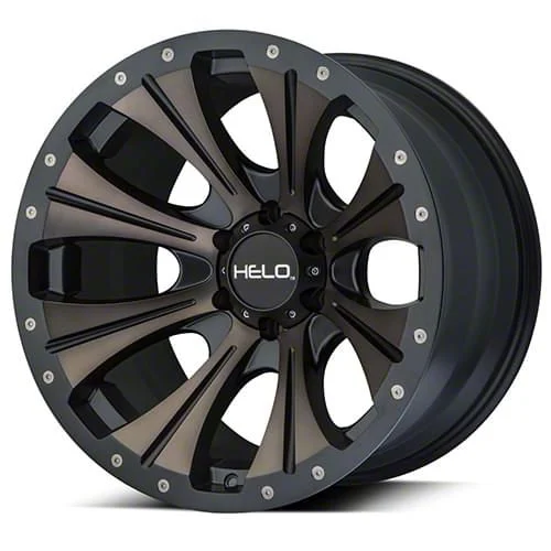 HELO HE901 Satin Black Machined with Dark Tint 6-Lug Wheel; 20x9; 18mm Offset (19-26 RAM 1500)