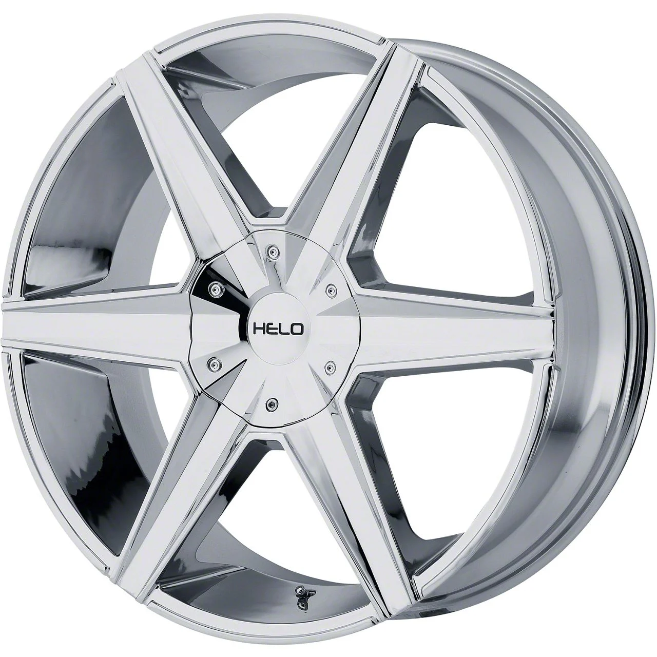 HELO HE887 Chrome 6-Lug Wheel; 22x9; 38mm Offset (19-26 Sierra 1500)