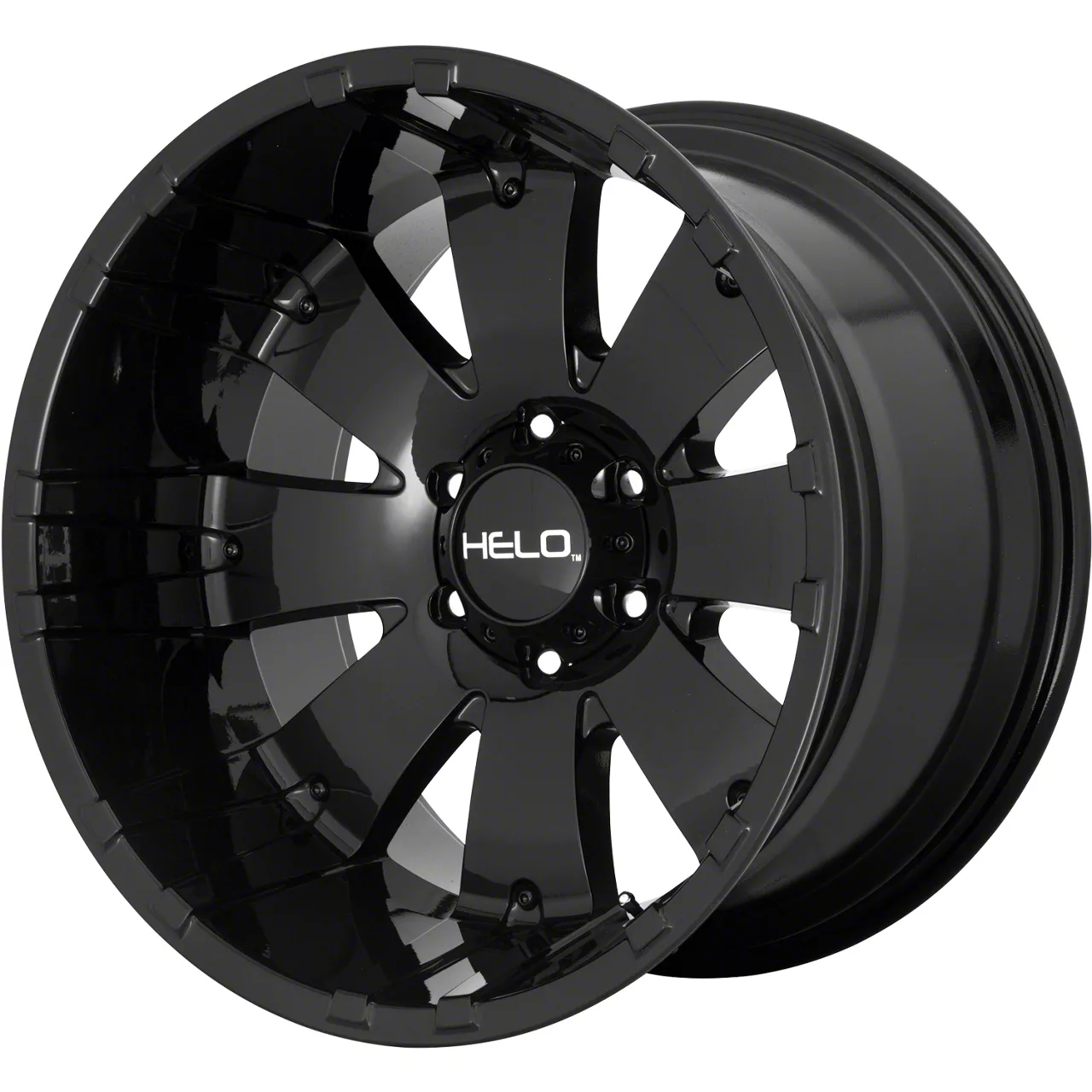 HELO HE917 Gloss Black 8-Lug Wheel; 20x12; -44mm Offset (17-22 F-250 Super Duty)