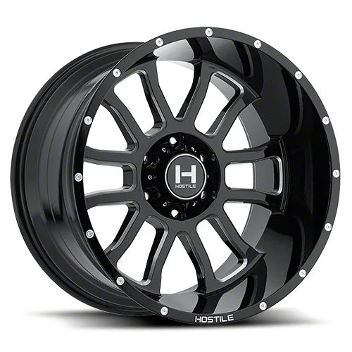 Hostile Gauntlet Blade Cut 6-Lug Wheel; 22x10; -25mm Offset (04-08 F-150)