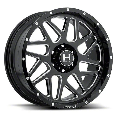 Hostile Sprocket Blade Cut 6-Lug Wheel; 20x10; -19mm Offset (04-08 F-150)