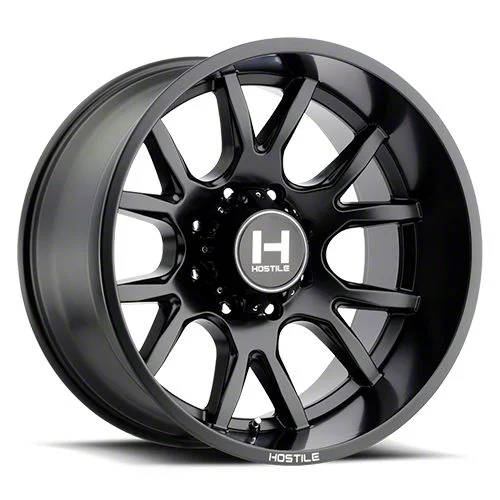 Hostile Rage Asphalt 8-Lug Wheel; 20x10; -19mm Offset (11-16 F-350 Super Duty SRW)
