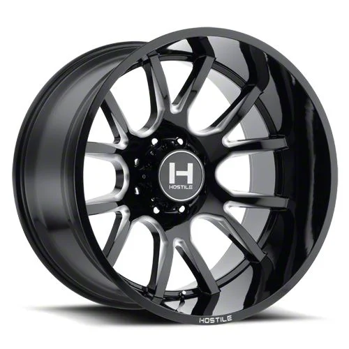 Hostile Rage Blade Cut 8-Lug Wheel; 20x9; 0mm Offset (11-16 F-350 Super Duty SRW)
