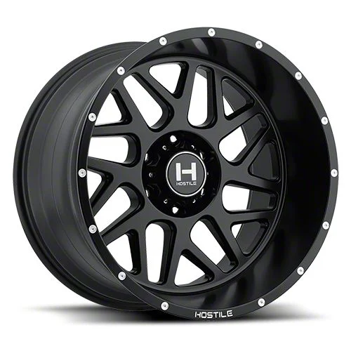 Hostile Sprocket Asphalt 6-Lug Wheel; 20x10; -19mm Offset (21-26 F-150)