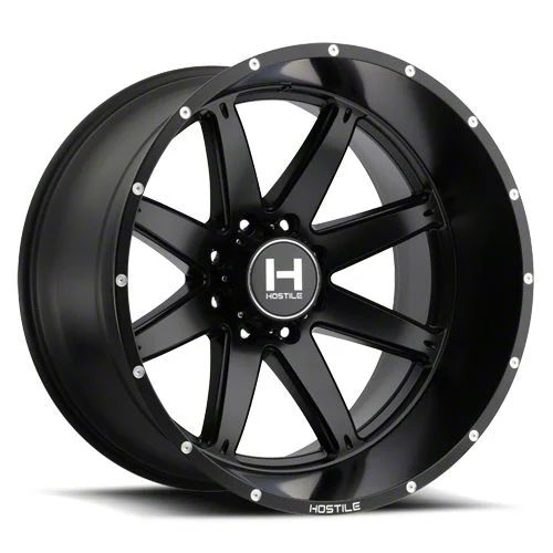Hostile Alpha Asphalt 8-Lug Wheel; 22x10; -25mm Offset (17-22 F-350 Super Duty SRW)