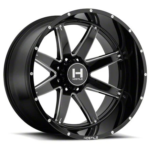 Hostile Alpha Blade Cut 8-Lug Wheel; 20x10; -19mm Offset (17-22 F-350 Super Duty SRW)