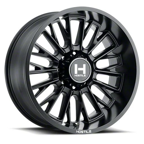 Hostile Fury Asphalt 8-Lug Wheel; 20x9; 0mm Offset (17-22 F-350 Super Duty SRW)