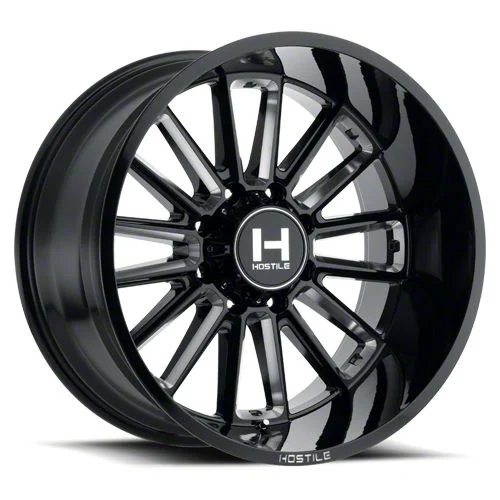 Hostile Predator Blade Cut 8-Lug Wheel; 20x9; 0mm Offset (17-22 F-350 Super Duty SRW)